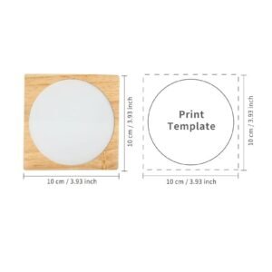 Night Lights Blanks LED Glass Photo Frames Panels White 3.5" Round with Warm Light