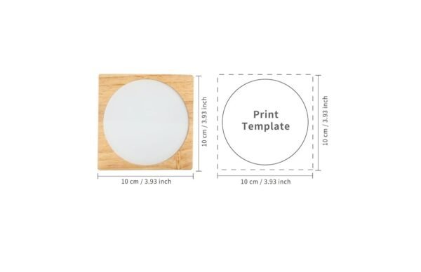 Night Lights Blanks LED Glass Photo Frames Panels White 3.5" Round with Warm Light