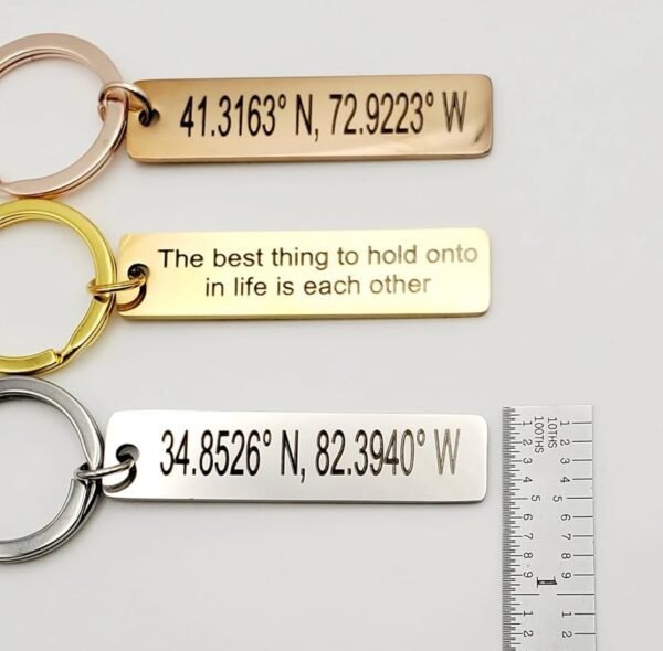 Stainless Steel Keychain Blanks Custom logo - Image 4