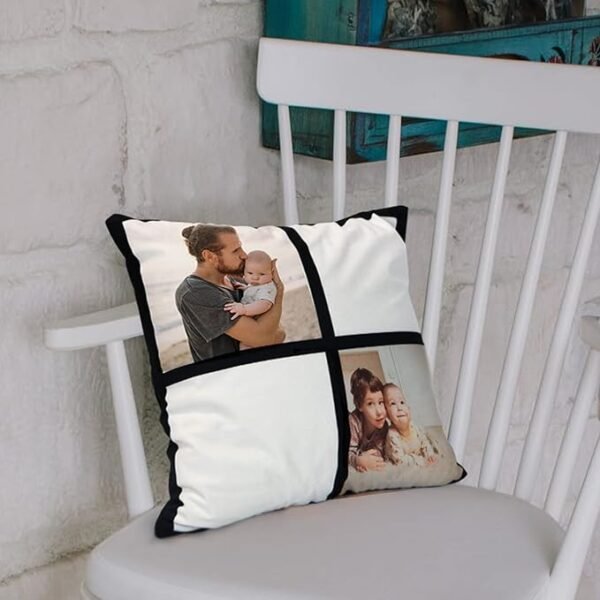 Pillow Covers for printing 15.7 x 15.7 Inch with Invisible Zippers DIY  4 Panel - Image 2