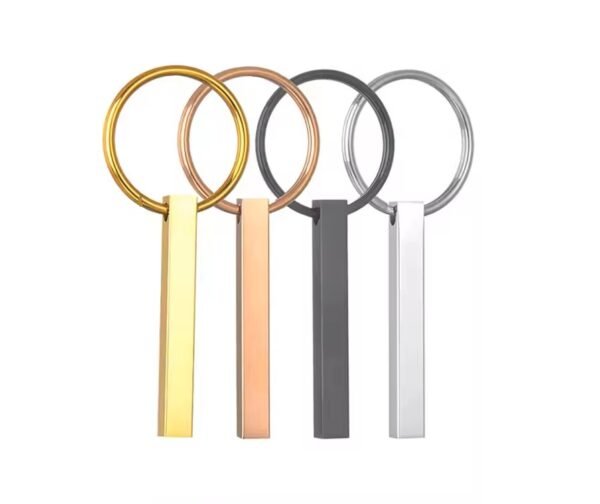 3D Bar Keychain- engrave