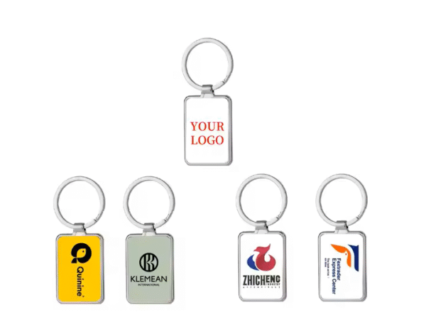 Key Chain Rectangular photo + engrave - Image 2