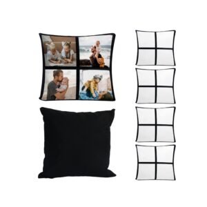 Pillow Covers for printing 15.7 x 15.7 Inch with Invisible Zippers DIY  4 Panel