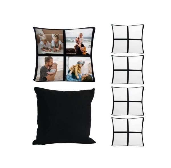 Pillow Covers for printing 15.7 x 15.7 Inch with Invisible Zippers DIY  4 Panel