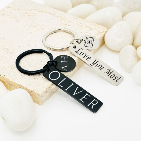 Stainless Steel Keychain Blanks Custom logo - Image 2