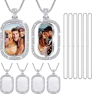 double side photo necklace