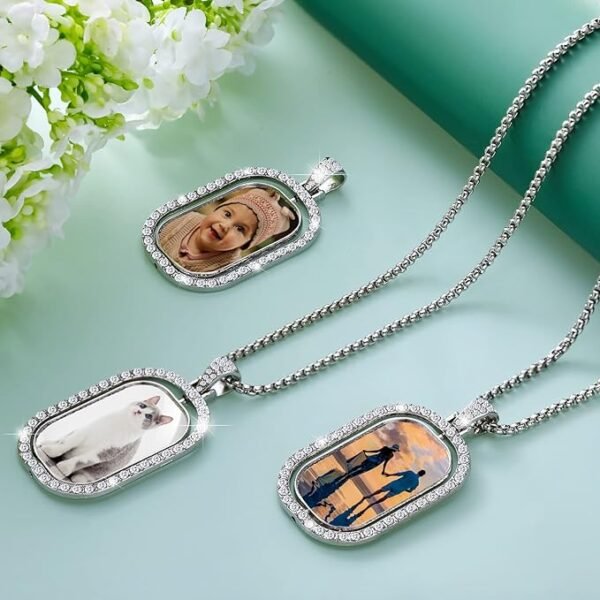 double side photo necklace - Image 2