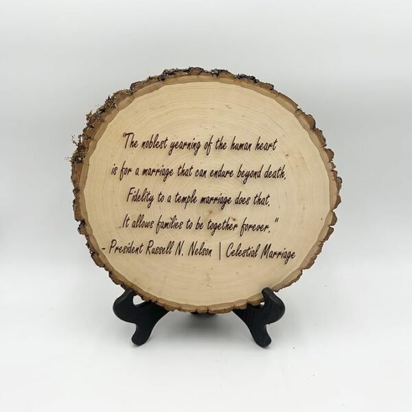 Personalized Photo Wood Slice Custom Engraved Picture Text Frame Tree Wooden Crafts for Valentine's Day Anniversary Birthday Wedding Gift - Image 5