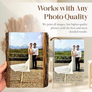 Photo on Wood Slice - Customized Printed Picture on Wood