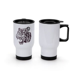 Car Travel Blank Mugs Bottle With Lid