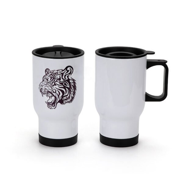 Car Travel Blank Mugs Bottle With Lid