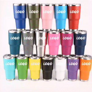 Stainless Steel Tumbler Double Wall Vacuum Insulated Travel Mug With Slider Lid
