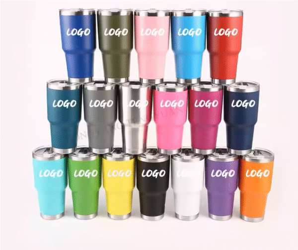 Stainless Steel Tumbler Double Wall Vacuum Insulated Travel Mug With Slider Lid