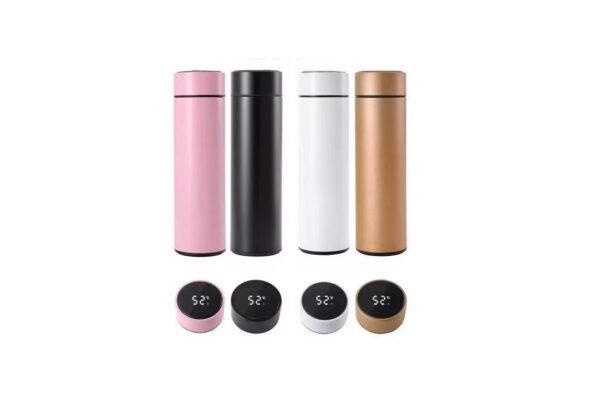 Inteligente Termo Digital 500ml Stainless Steel LED Smart Temperature Display Thermal Flask Cup Water Bottle With Tea Strainer